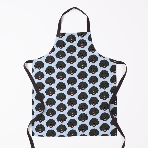 Item preview, Black Labradoodle dog face designed and sold by Yaragold.