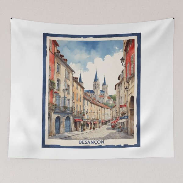 Item preview, Besancon France Vintage Poster Tourism  designed and sold by TravelersGems.