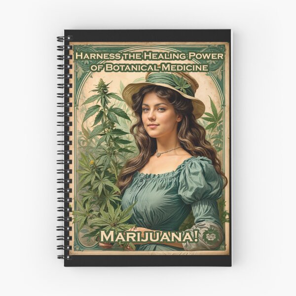 Item preview, Botanical medicine marijuana vintage designed and sold by GreenKingShop.
