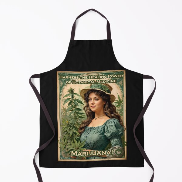 Item preview, Botanical medicine marijuana vintage designed and sold by GreenKingShop.