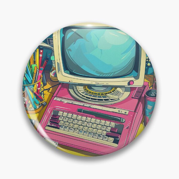 Item preview, Retro Computer Illustration designed and sold by nomiraclehere.