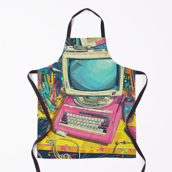 Item preview, Retro Computer Illustration designed and sold by nomiraclehere.