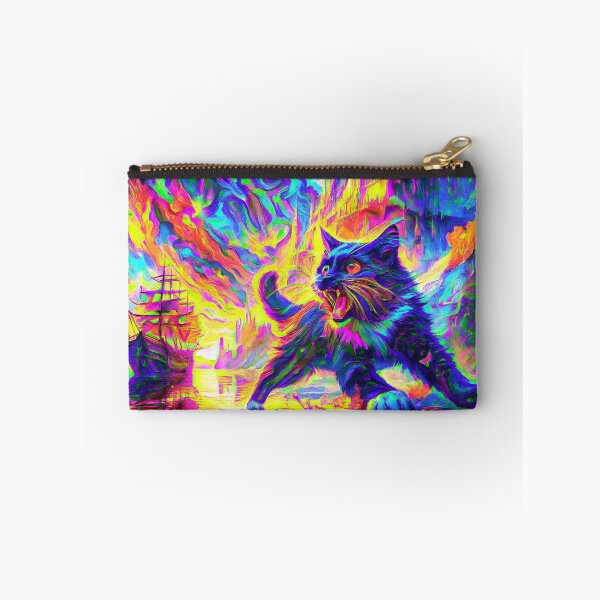 Item preview, Stylised cat and castle. DeepDream designed and sold by blackhalt.