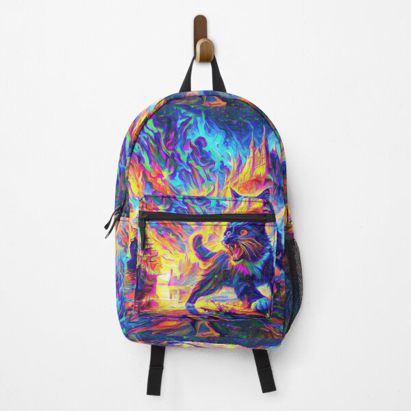 Item preview, Stylised cat and castle. DeepDream designed and sold by blackhalt.