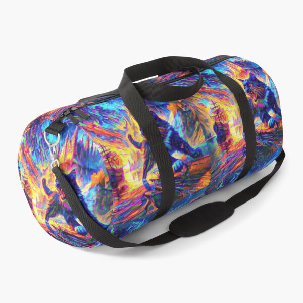 Item preview, Stylised cat and castle. DeepDream designed and sold by blackhalt.