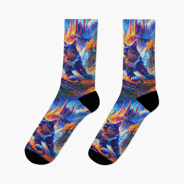 Item preview, Stylised cat and castle. DeepDream designed and sold by blackhalt.