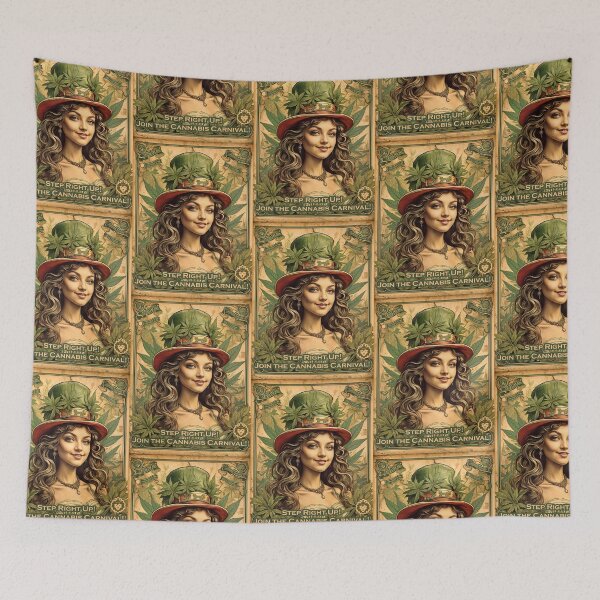 Item preview, Cannabis Carnival vintage designed and sold by GreenKingShop.