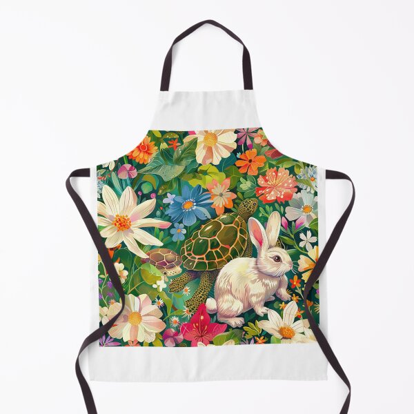 Item preview, Rabbit and turtle in the garden designed and sold by KTAdesign.