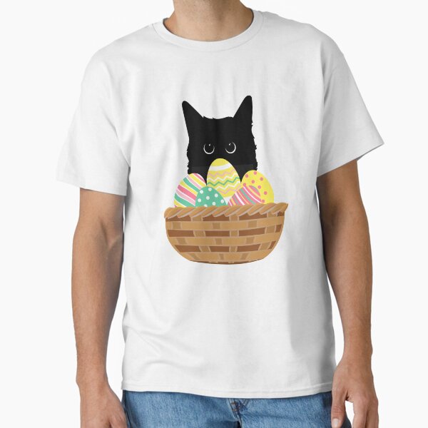 Item preview, Cat Loves Easter Eggs designed and sold by GoblinBoutique.
