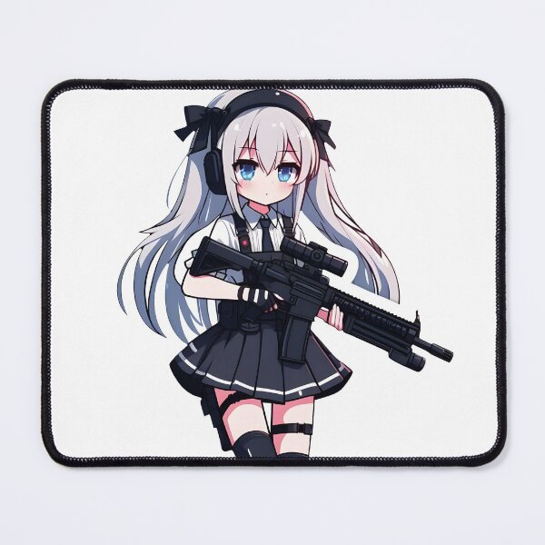 Item preview, Anime Gun Girl Army - Cute Anime girl designed and sold by revsdesign.