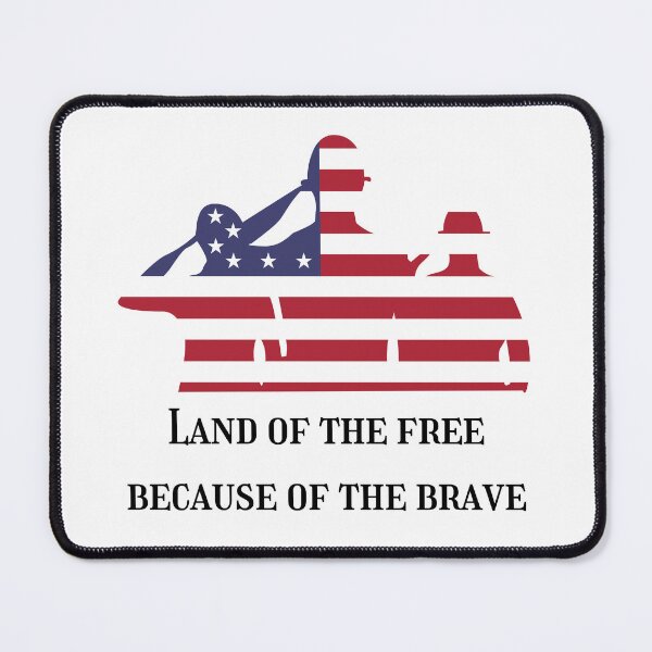 Item preview, Land of the free because of the brave designed and sold by Tinafrogger1017.