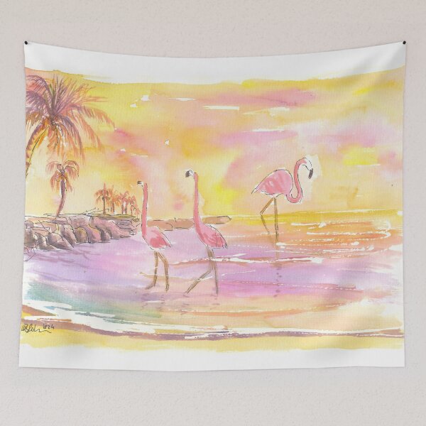 Item preview, Gorgeous Flamingo Beach Aruba at Sunset designed and sold by artshop77.