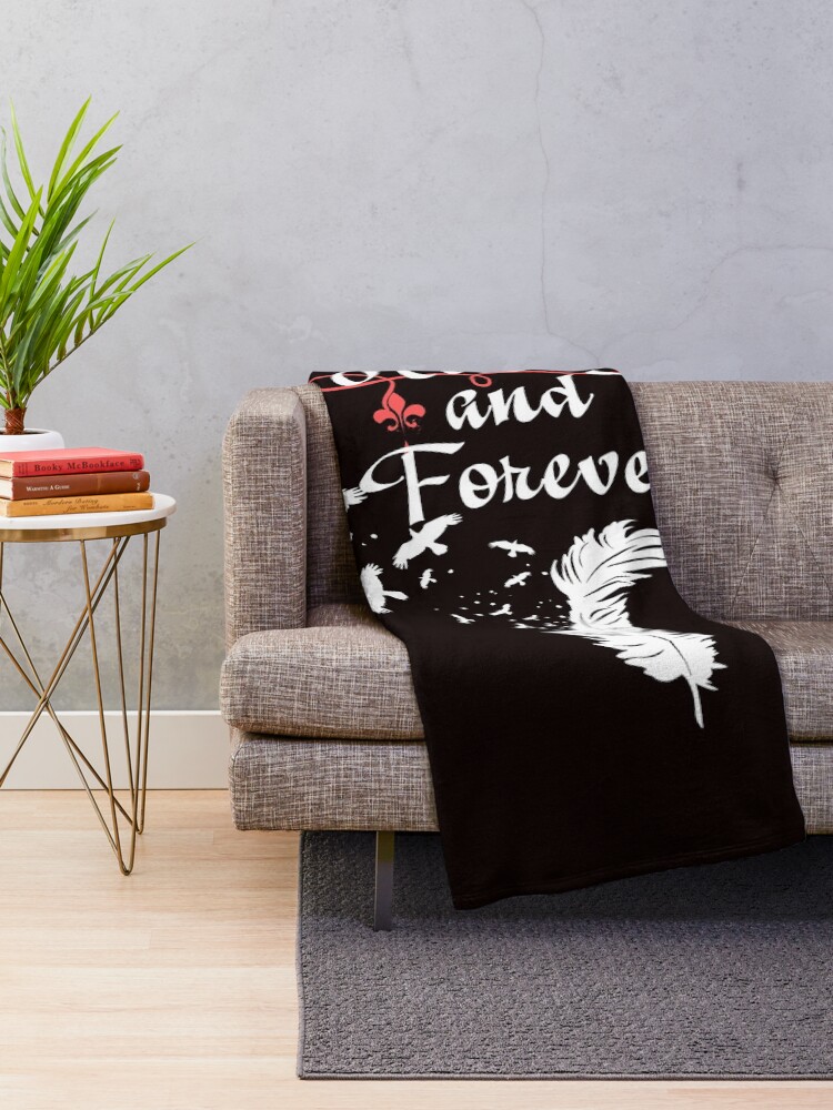 Alternate view of Always and Forever. Throw Blanket