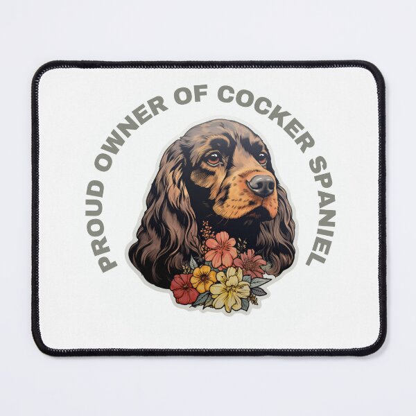 Item preview, Cute Flower Cocker Spaniel Mom Dad Guardian Angel Best Friend Doggie Paw designed and sold by SMARTKIT DESIGNAGENCY.