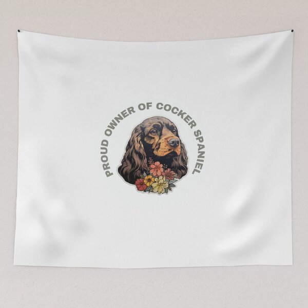 Item preview, Cute Flower Cocker Spaniel Mom Dad Guardian Angel Best Friend Doggie Paw designed and sold by SMARTKIT  DESIGNAGENCY.