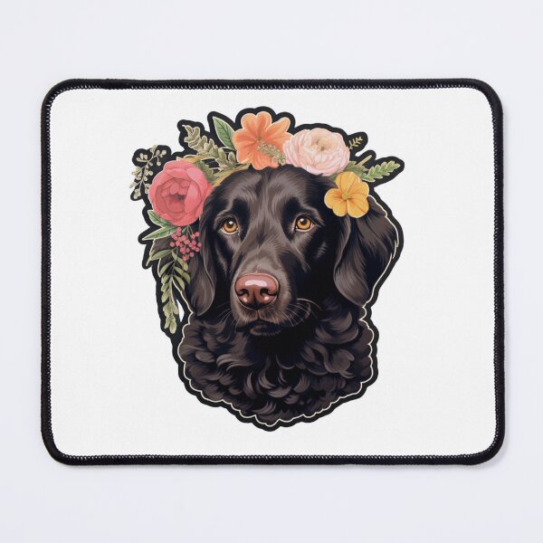 Item preview, Cute Flower Curly Coated Retriever Mom Dad Guardian Angel Best Friend Doggie Paw designed and sold by SMARTKIT  DESIGNAGENCY.