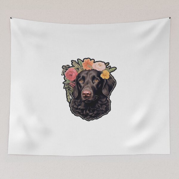 Item preview, Cute Flower Curly Coated Retriever Mom Dad Guardian Angel Best Friend Doggie Paw designed and sold by SMARTKIT  DESIGNAGENCY.