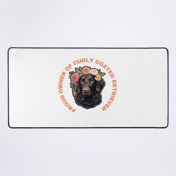 Item preview, Cute Flower Curly Coated Retriever Mom Dad Guardian Angel Best Friend Doggie Paw designed and sold by SMARTKIT  DESIGNAGENCY.
