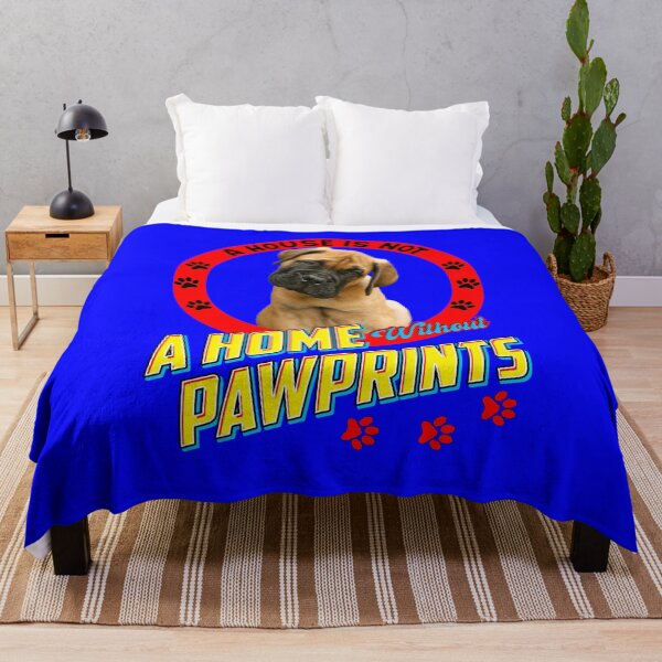 Item preview, Bullmastiff Dog Owner A House is Not A Home With Out Pawprints Art Design. designed and sold by fantasticdesign.