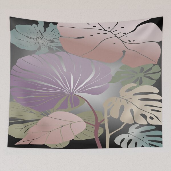 Item preview, Abstract home decorating minimalist flower line art wall poster designed and sold by jayne0524.