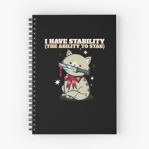 Item preview, I have stability the ability to stab, funny sarcastic cat designed and sold by wittyprinttop.