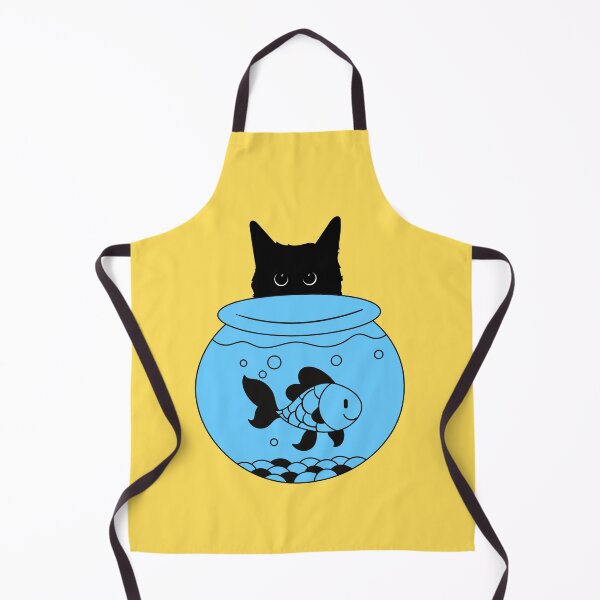 Item preview, Cat Loves Fish Bowl designed and sold by GoblinBoutique.