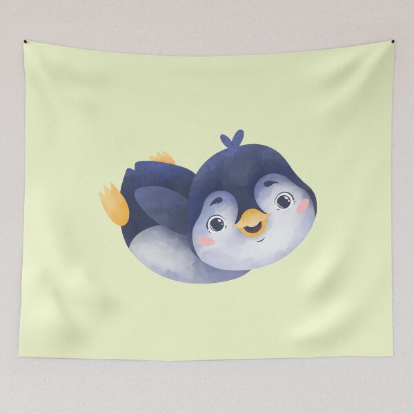 Item preview, Cute penguin doing cute things, penguin art, flying penguin, cute penguin baby, baby penguin  designed and sold by Martist01.