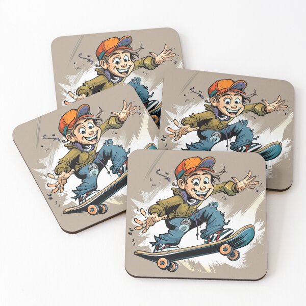 Item preview, Cartoon Skateboard designed and sold by xadamnft.