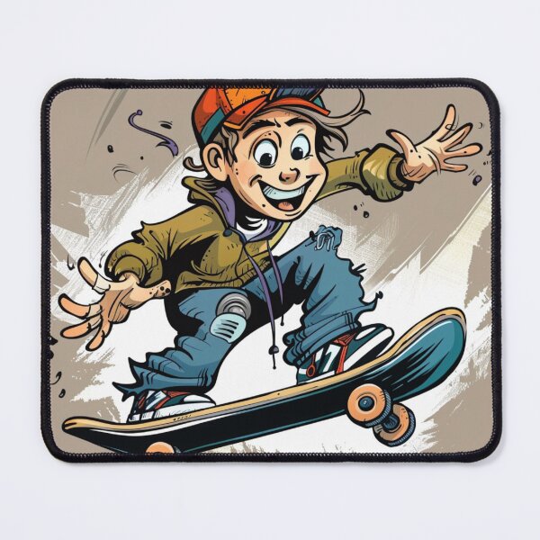 Item preview, Cartoon Skateboard designed and sold by xadamnft.