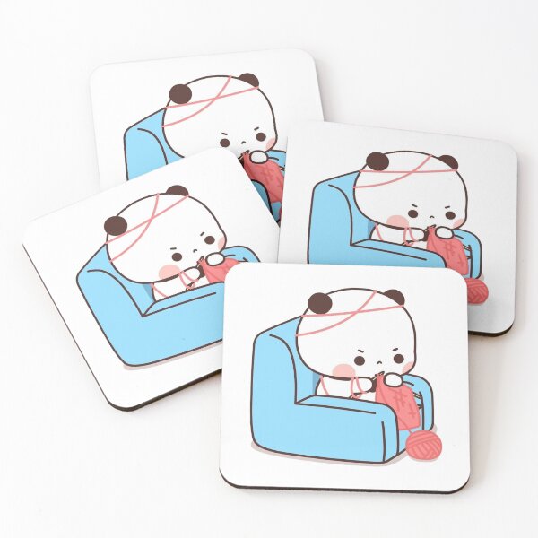 Item preview, Panda Bear And Brownie True Love BUBU DUDU Couple Goma peach Sugar Valentine xmas  2024 designed and sold by OceanLiveArts.