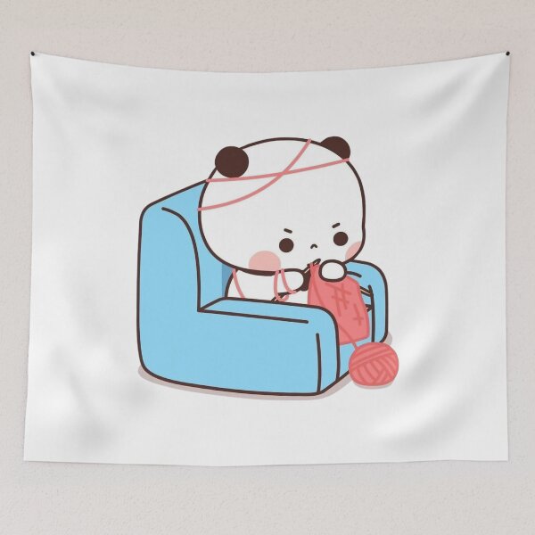 Item preview, Panda Bear And Brownie True Love BUBU DUDU Couple Goma peach Sugar Valentine xmas  2024 designed and sold by OceanLiveArts.