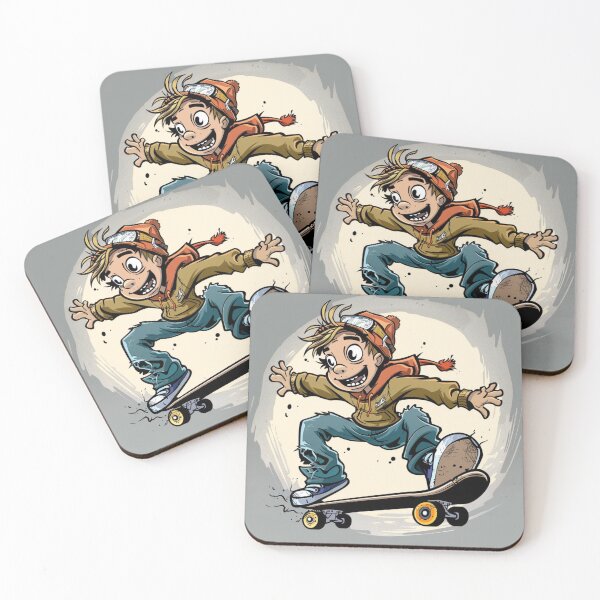 Item preview, Cartoon Skateboard designed and sold by xadamnft.