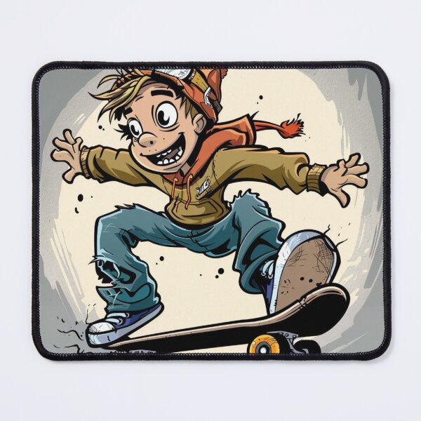 Item preview, Cartoon Skateboard designed and sold by xadamnft.
