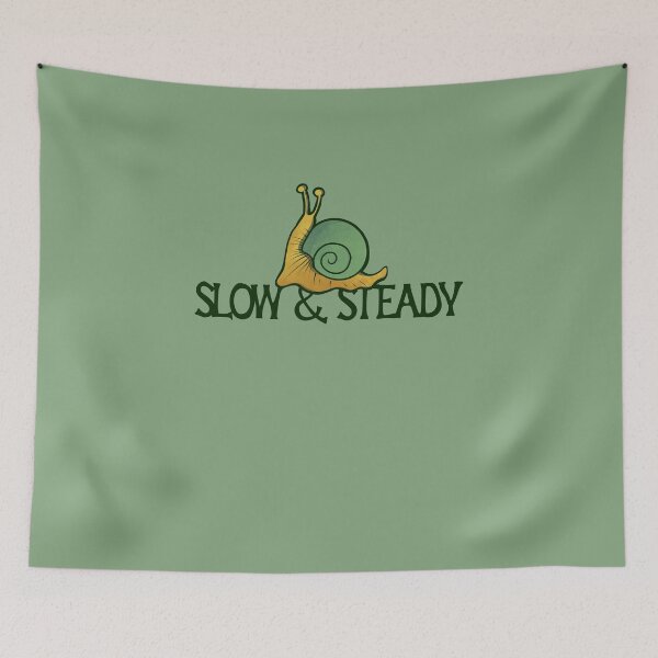 Item preview, Slow and Steady Snail designed and sold by FrictionMaxxing.