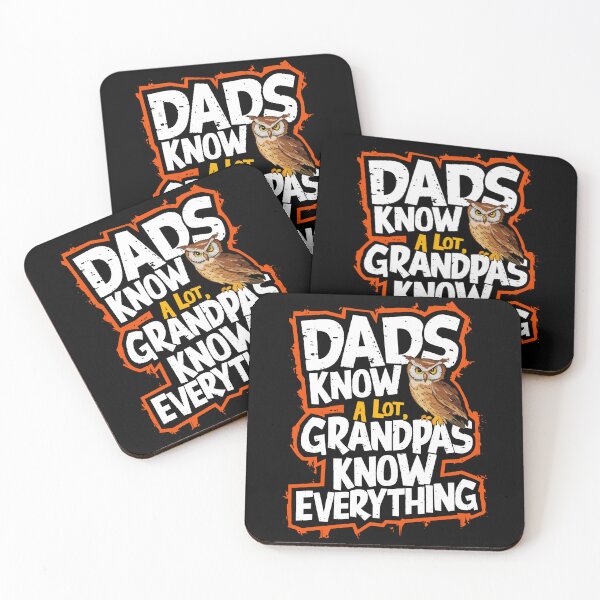 Item preview, Fathers Day Gift Dads Know A Lot Grandpas Know Everything Funny Gift designed and sold by Quirky Shirts.