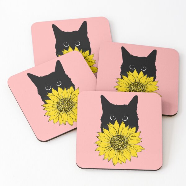 Item preview, Cat Loves Sunflower designed and sold by GoblinBoutique.