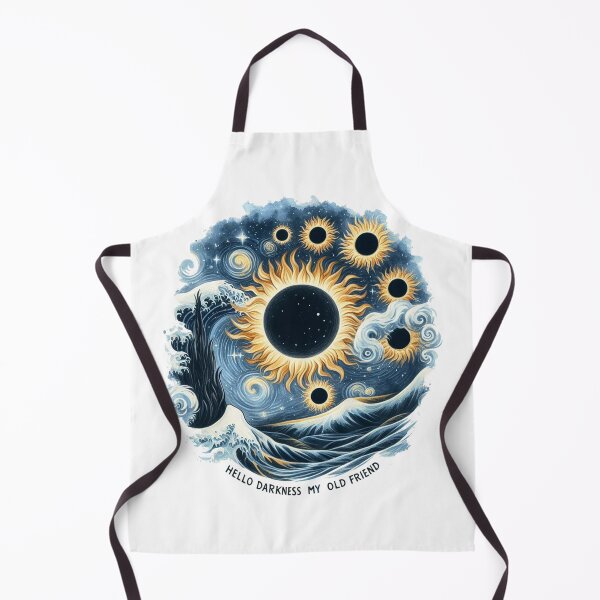 Item preview, eclipse starry night van gogh sun and moon- complete eclipse astronomy designed and sold by vectcd.