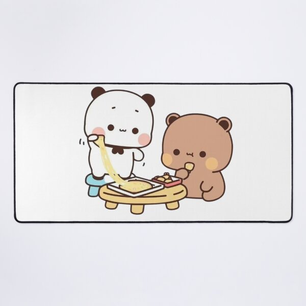 Item preview, Panda Bear And Brownie True Love BUBU DUDU Couple Goma peach Sugar Valentine xmas 2024 designed and sold by OceanLiveArts.