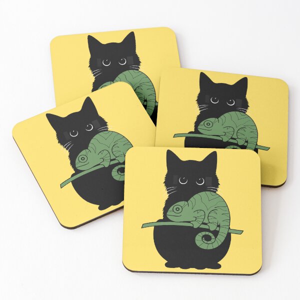 Item preview, Cat Loves Iguana designed and sold by GoblinBoutique.