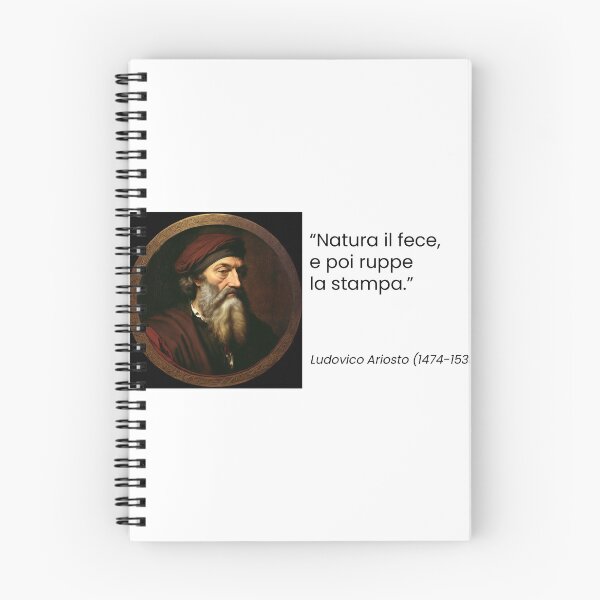 Item preview, Ludovico Ariosto 1 designed and sold by QuotationInsp.