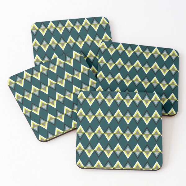 Item preview, Alternating Triangle - Green designed and sold by ClanRaeDesign.