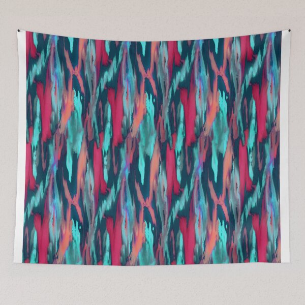 Item preview, Ink fusion water effect blue magenta designed and sold by Alessandro Remo Mazzoni Remotextiles.