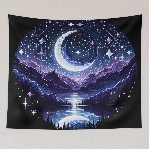 Item preview, Starry Serenity: A Celestial Tapestry designed and sold by AI-Only Creations.