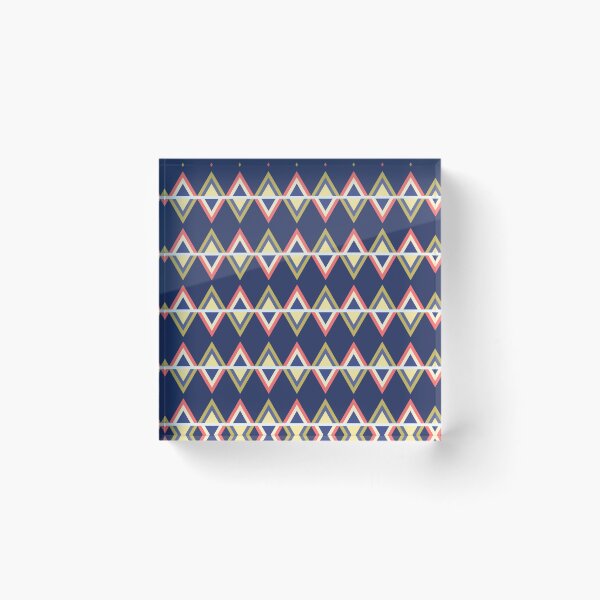 Item preview, Alternating Triangle - Navy designed and sold by ClanRaeDesign.
