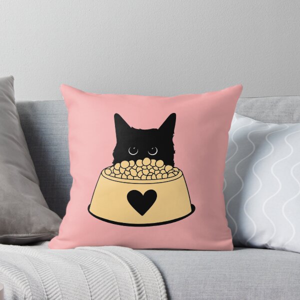 Item preview, Cat Loves Heart Bowl designed and sold by GoblinBoutique.