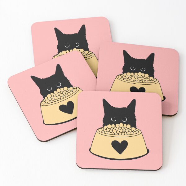 Item preview, Cat Loves Heart Bowl designed and sold by GoblinBoutique.