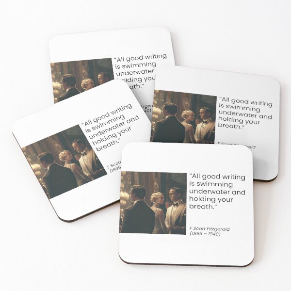 Item preview, F Scott Fitzgerald on writing designed and sold by QuotationInsp.