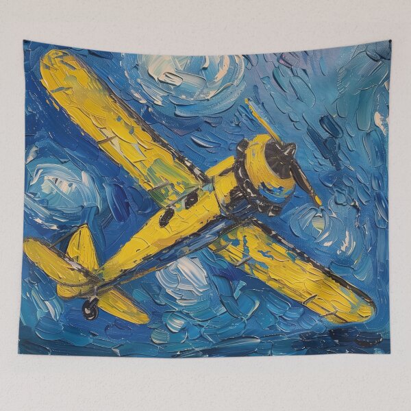 Item preview, Airplane | Painting in the style of Vincent van Gogh designed and sold by ComicsFactory.