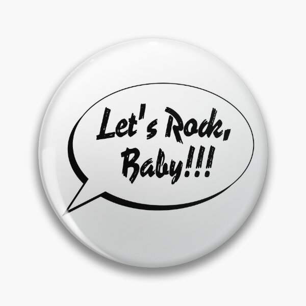 Item preview, Let´s Rock Baby, black and white style minimalist designed and sold by Animetal-Shop.