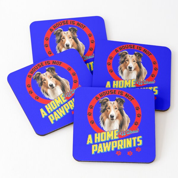 Item preview, Collie Pet Dog Owner A House is Not a Home Without Pawprints Art Design  designed and sold by fantasticdesign.